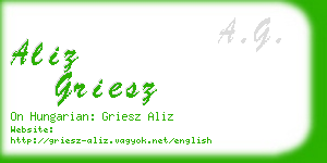 aliz griesz business card